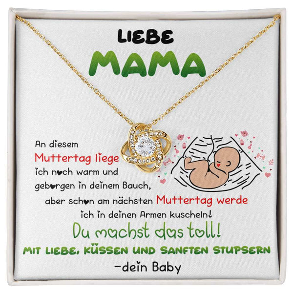 Muttertag Halskette – Geschenk vom ungeborenen Baby für werdende Mamas